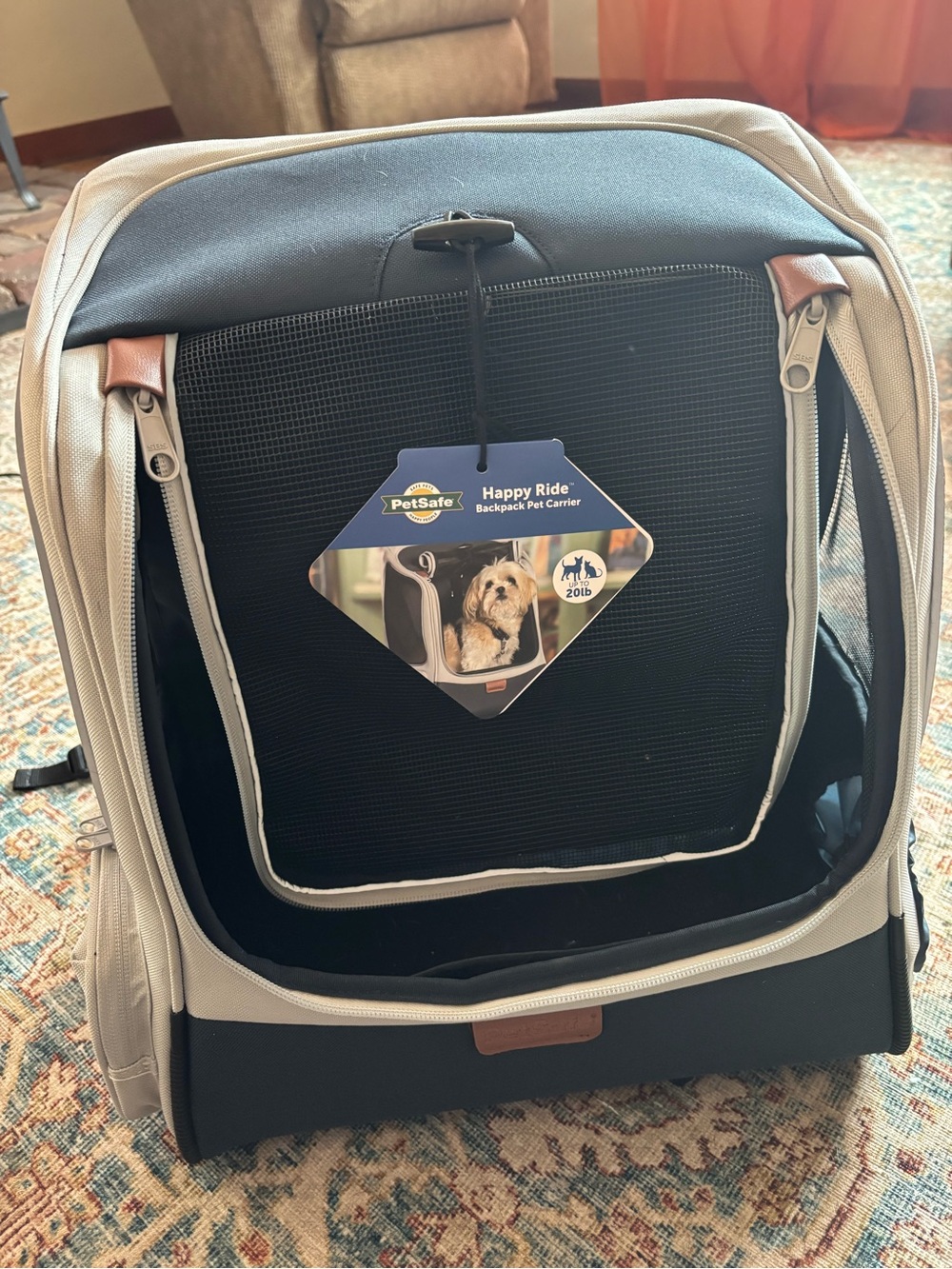 PetSafe Happy Ride Backpack Carrier - Black & Tan